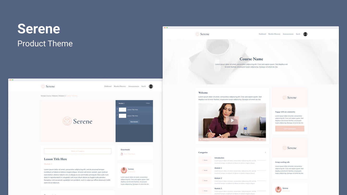 Serene Product Theme