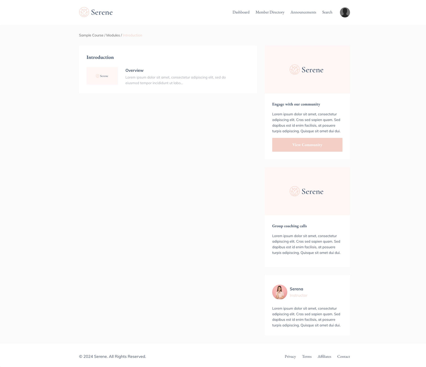 Serene Product Theme