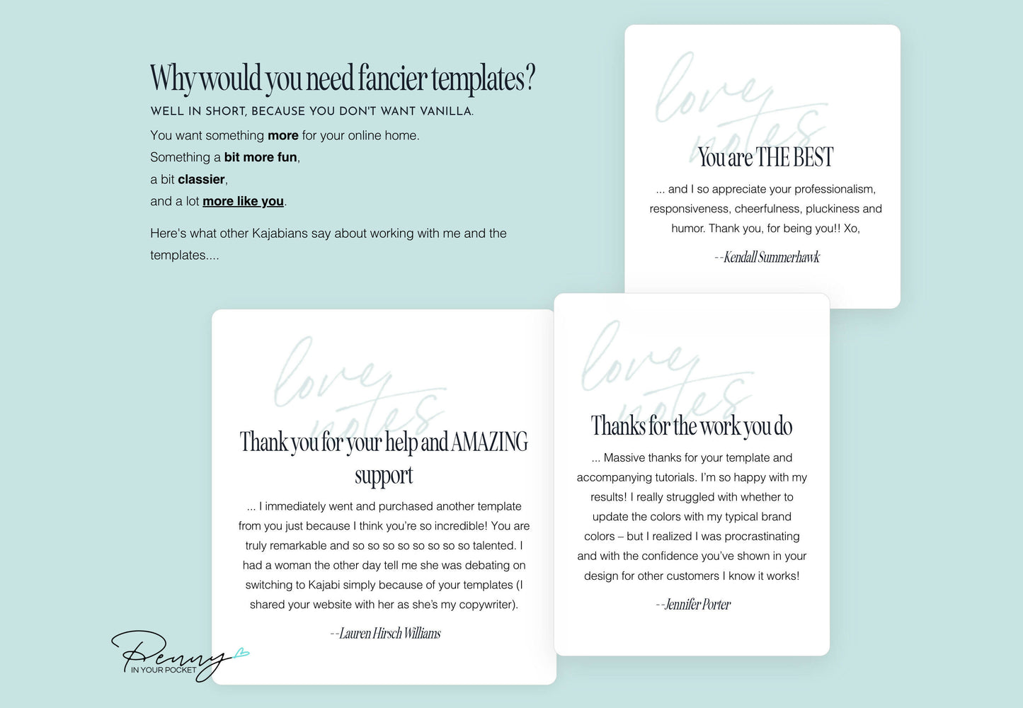 Just Jenny Sales Page Kit