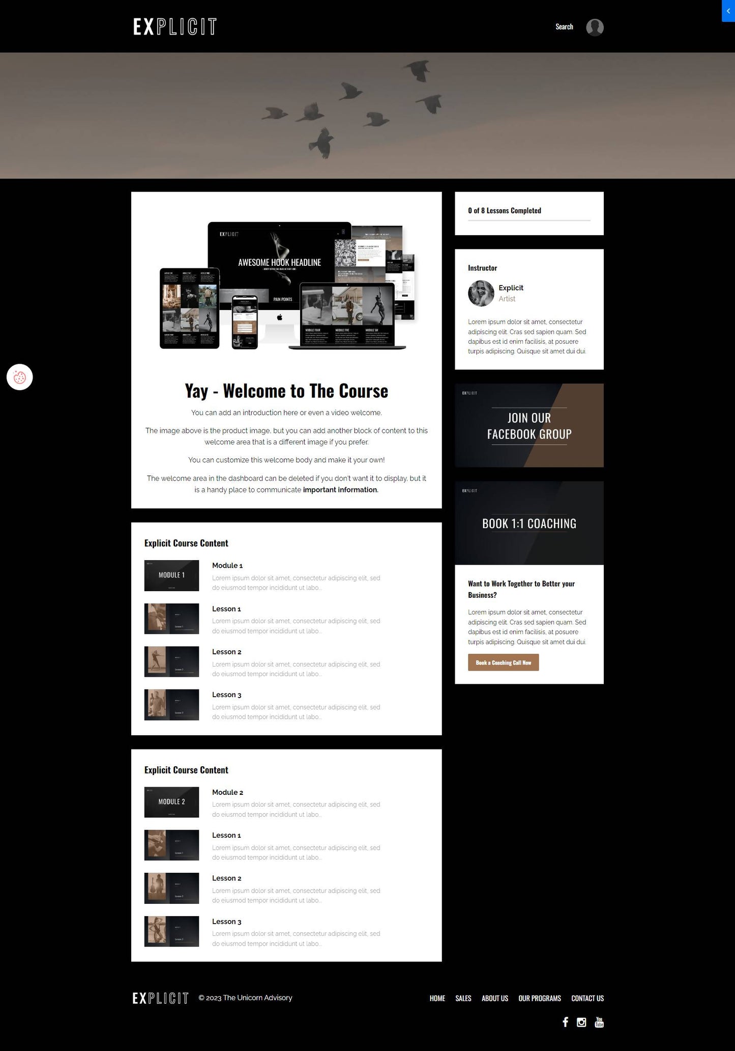 Explicit Product Theme (Momentum + Premier)