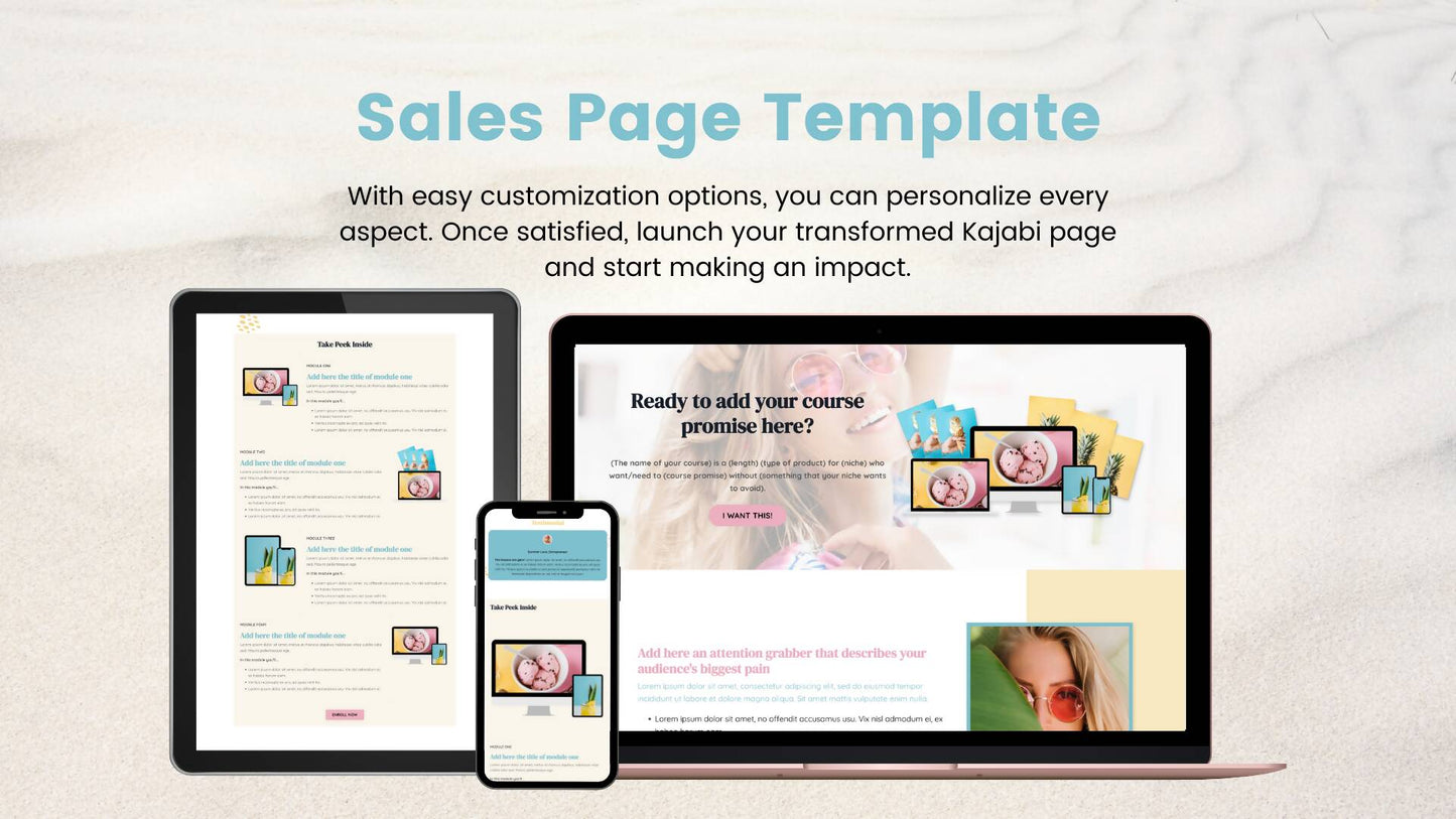 Bright Summer - Sales Page