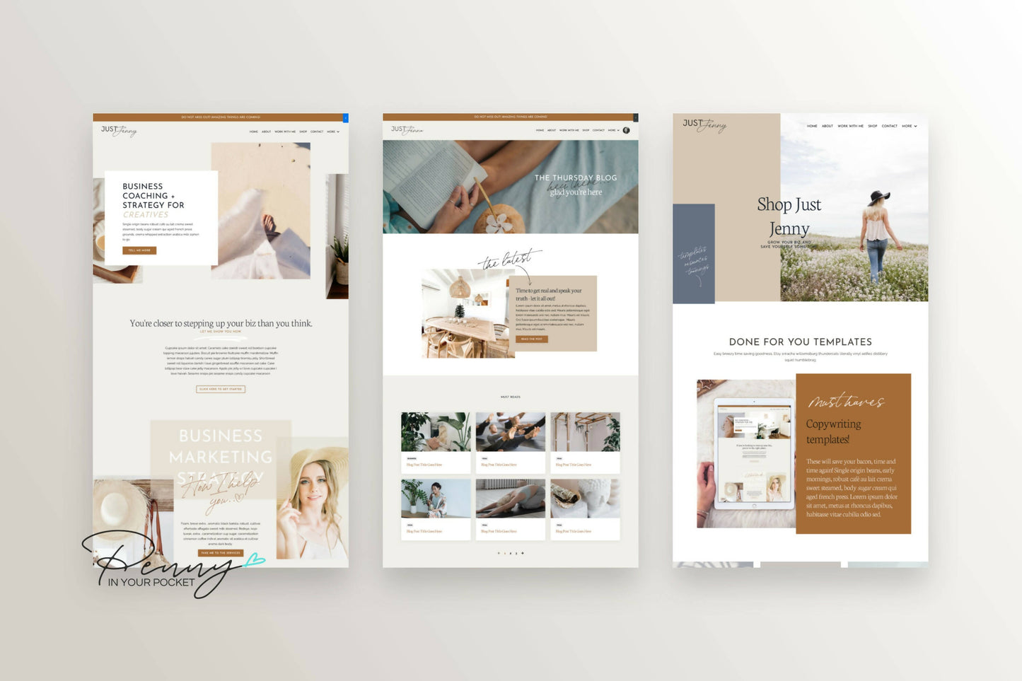 Just Jenny Website Theme