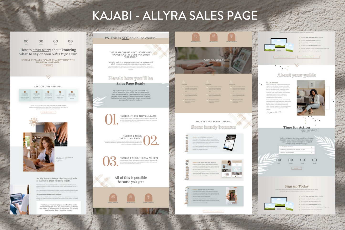 Allyra Sales Page Kit
