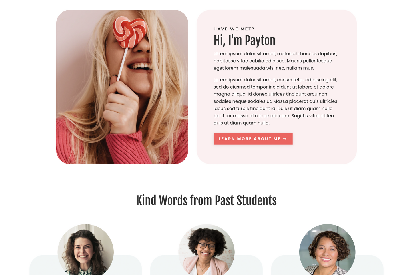 Payton Sales Page