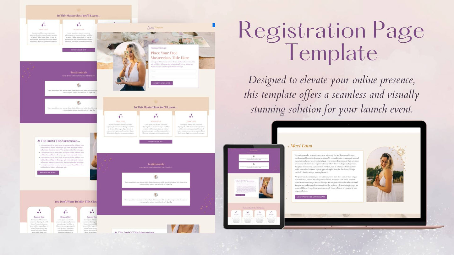 Luna - Registration Page