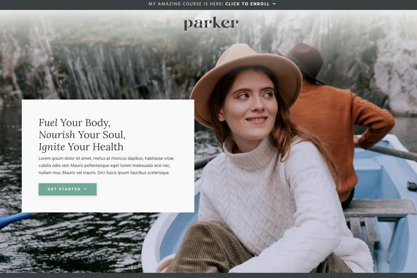 Parker Sales Page