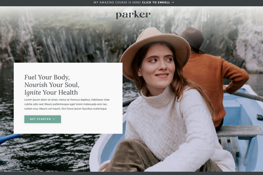 Parker Sales Page
