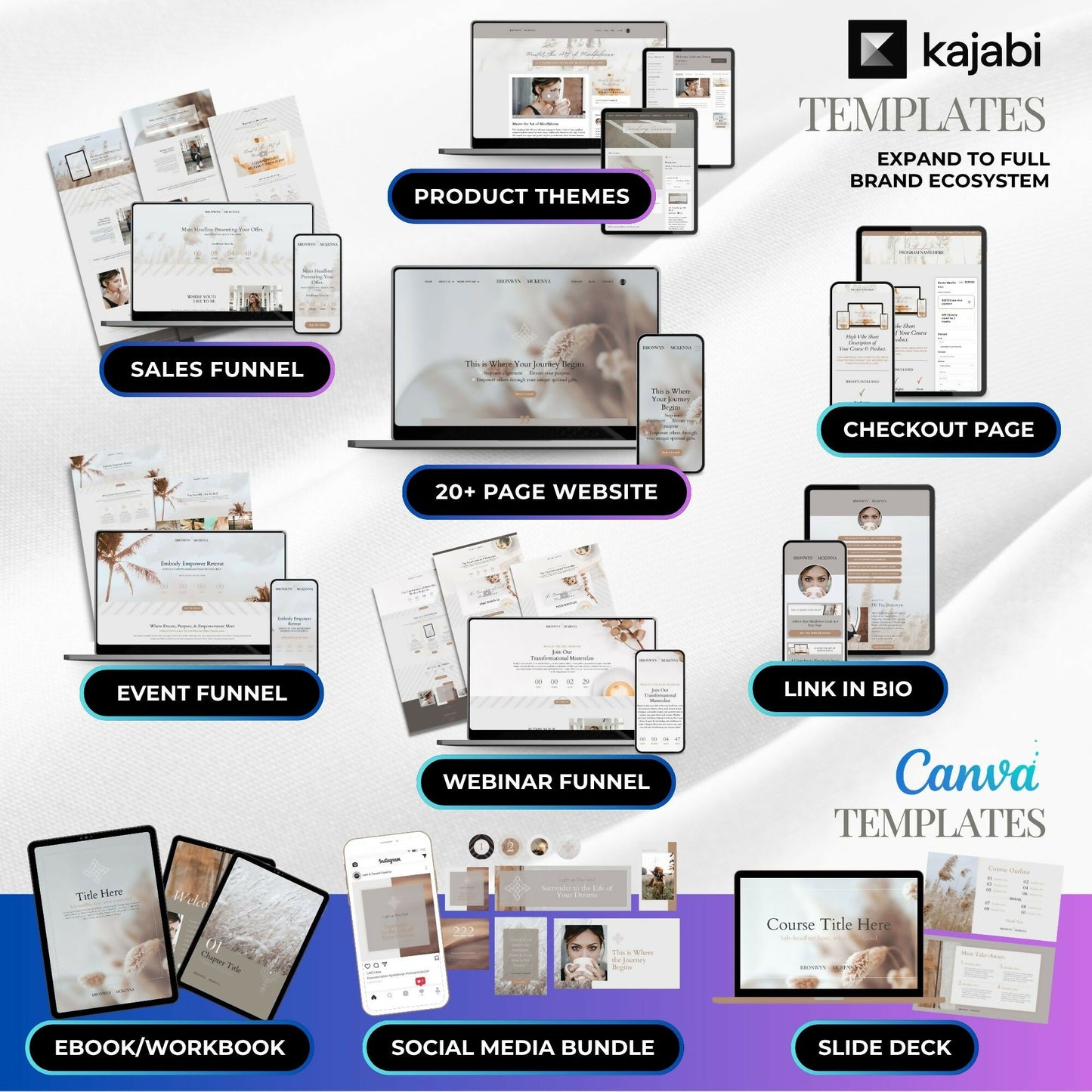 Bronwyn BOHO - 20+ Page Website Theme