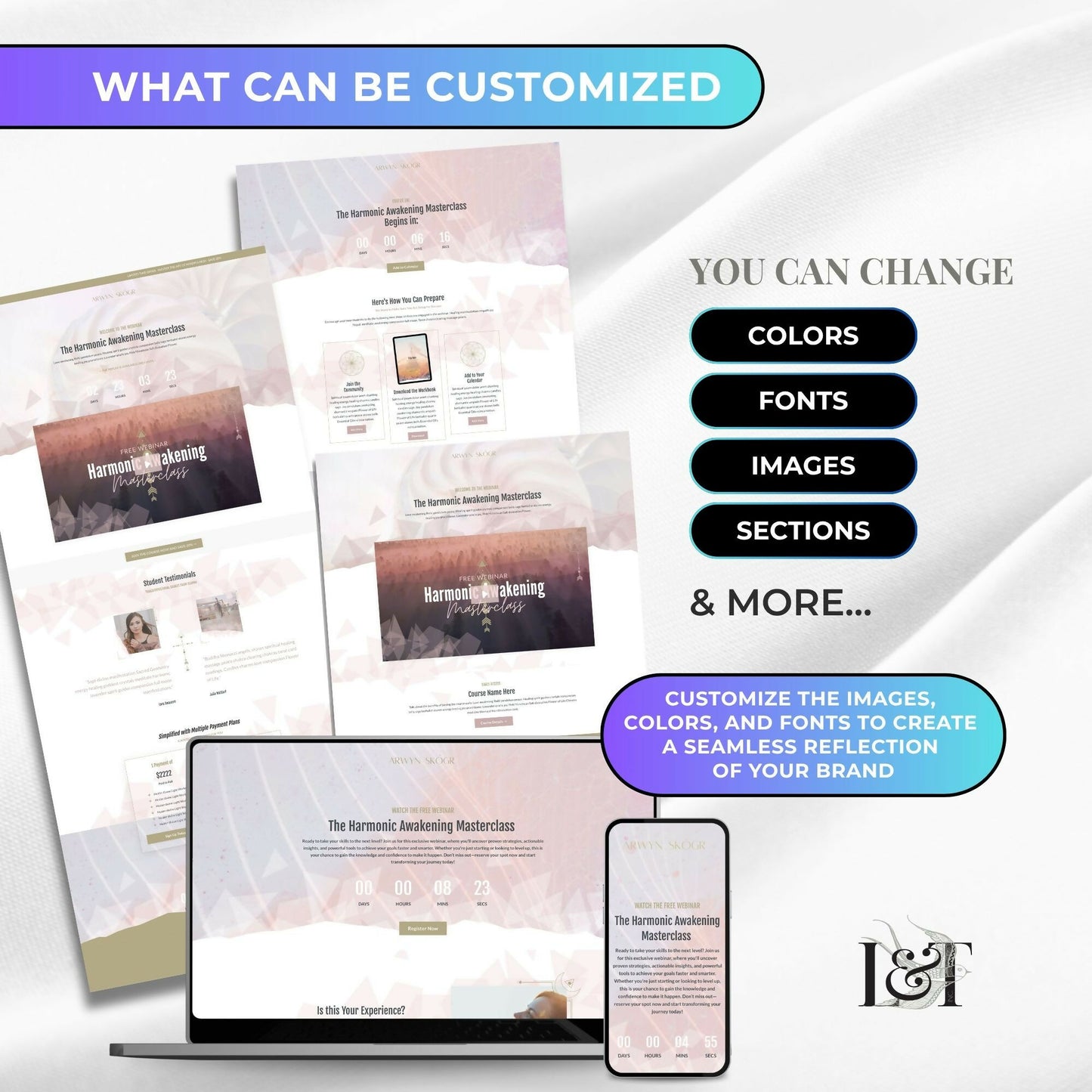 Arwyn Sacred Geometry - Webinar Funnel 4 Pages