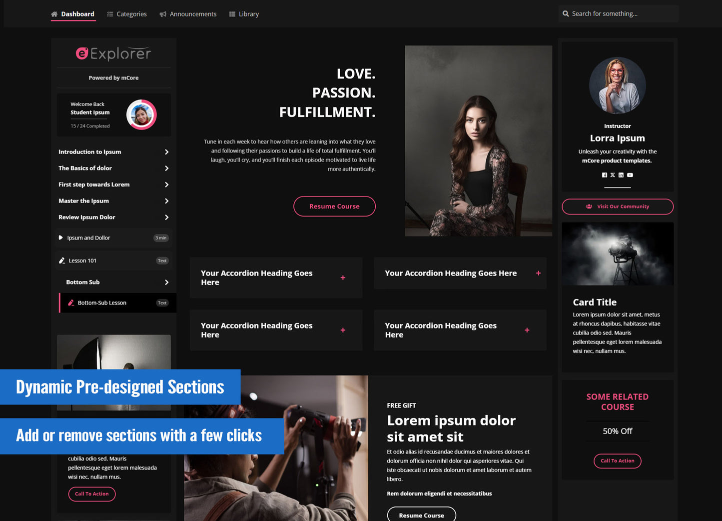 Explorer Dark mCore Product Theme