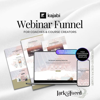 Arwyn Sacred Geometry - Webinar Funnel 4 Pages