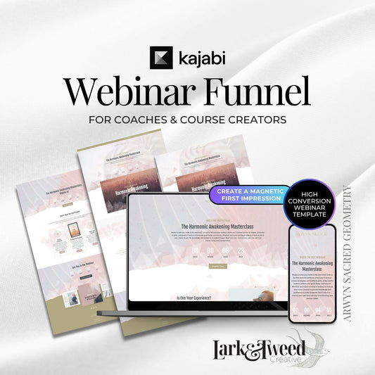 Arwyn Sacred Geometry - Webinar Funnel 4 Pages