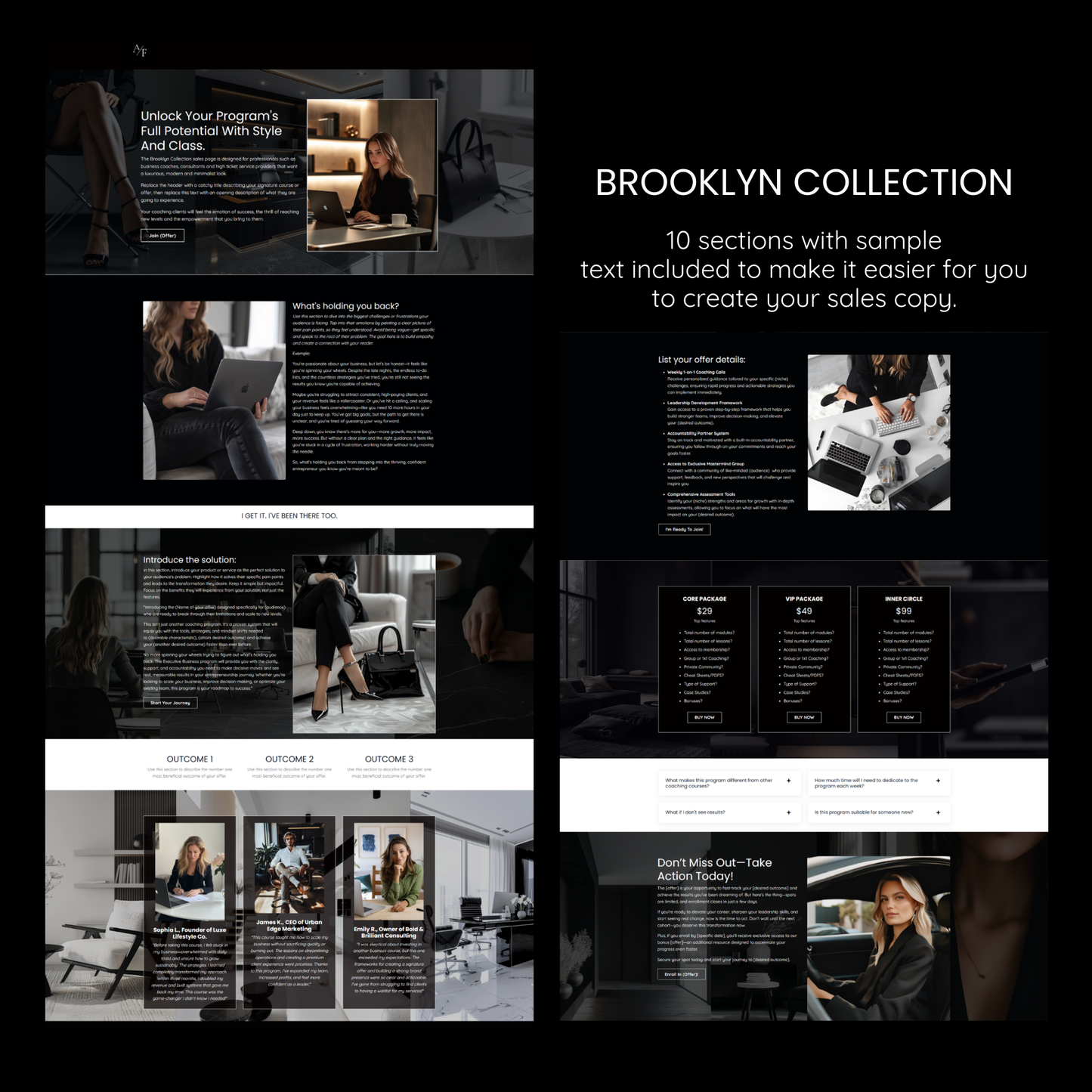 Brooklyn Sales Page