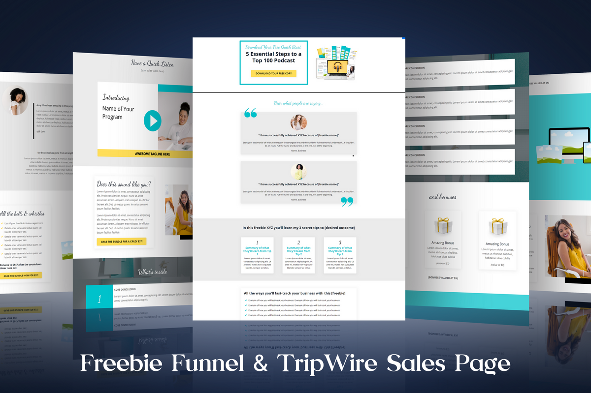 Amy - Freebie Funnel Kit – Kajabi Templates