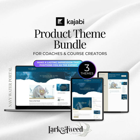 Navy Water-Portal - 2 Product Themes + 1 Coaching Theme