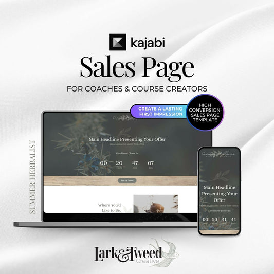 Summer Herbalist - Sales & Welcome Pages