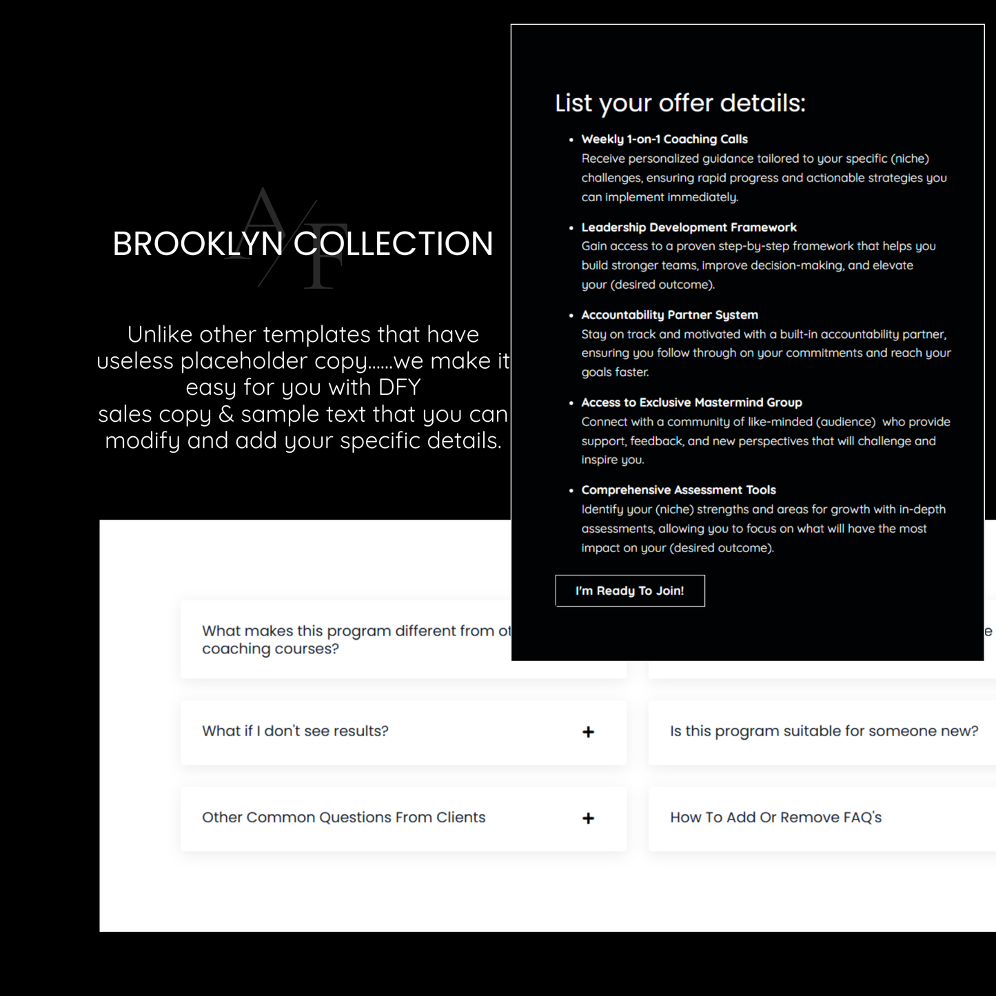 Brooklyn Sales Page