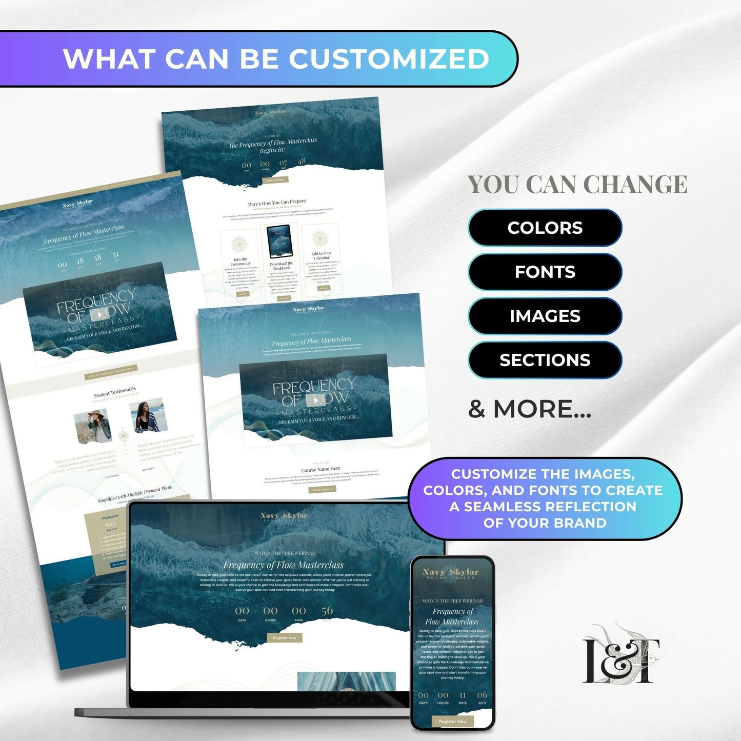 Navy Water-Portal - Webinar Funnel 4 Pages