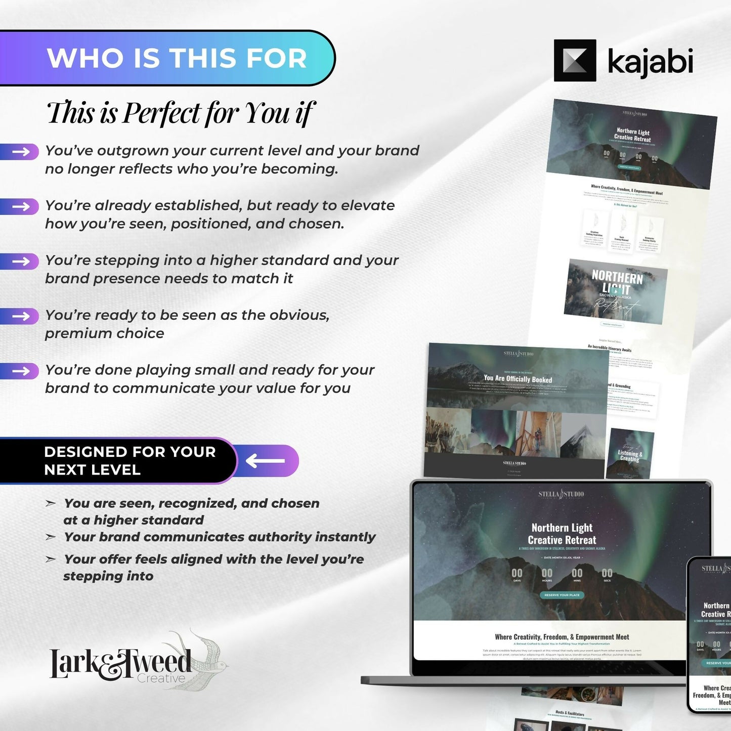 Stella STUDIO - Event/Retreat Sales Funnel
