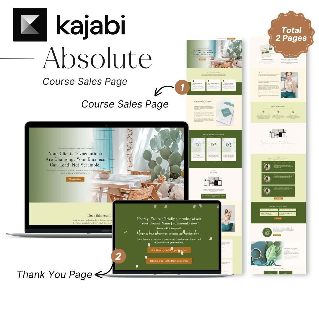 Absolute Kajabi Sales Page Template