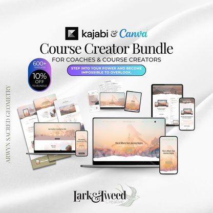 Arwyn SACRED GEOMETRY - Website 20+ Pages - Sales Funnel - Checkout Page