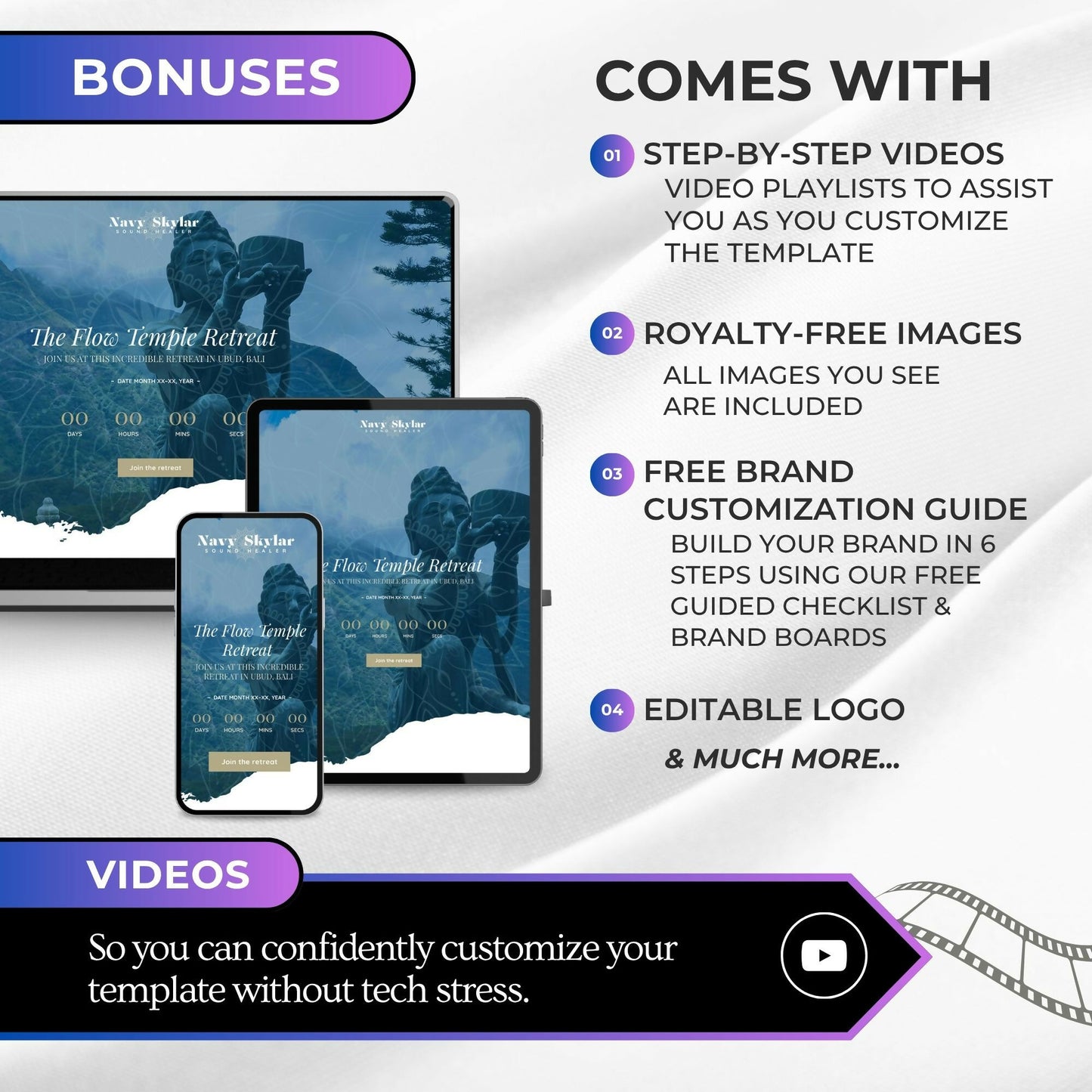 Navy Water-Portal - Event/Retreat Sales Funnel