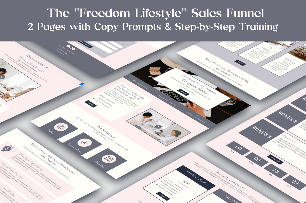 Funnel Templates Kajabi Templates