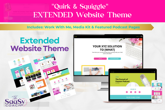 Quirk & Squiggle (Extended) Website Theme