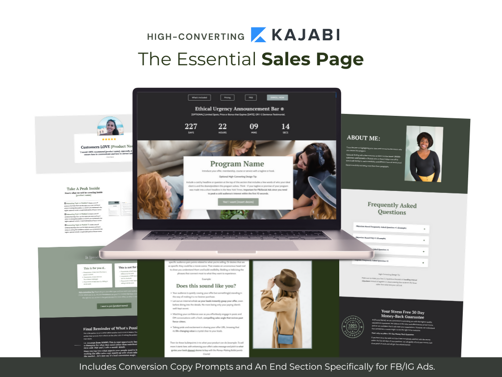 Essentials Conversion-Focused Sales Page