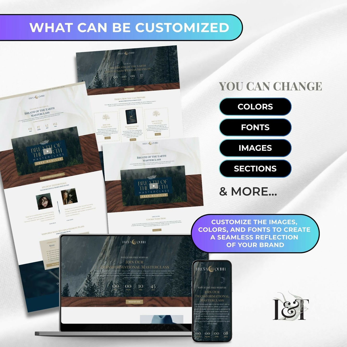 Freya Garden - Webinar Funnel 4 Pages