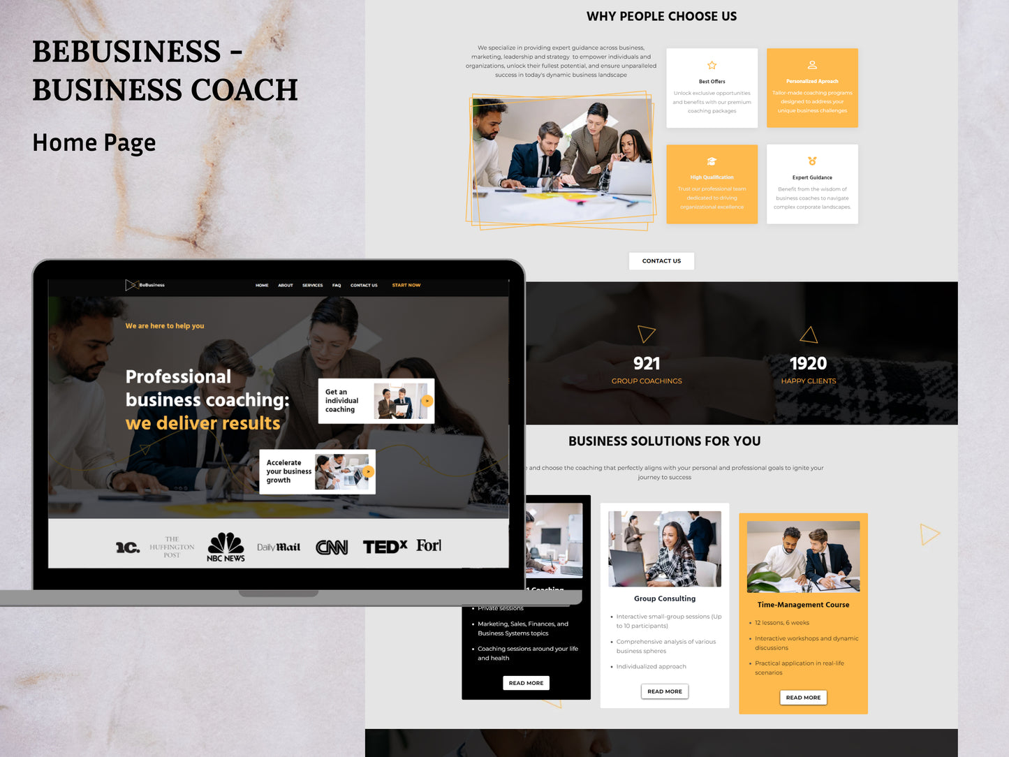 BeBusiness Website (21 Pages)