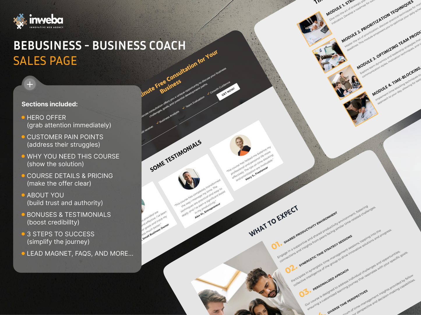 BeBusiness Sales Page