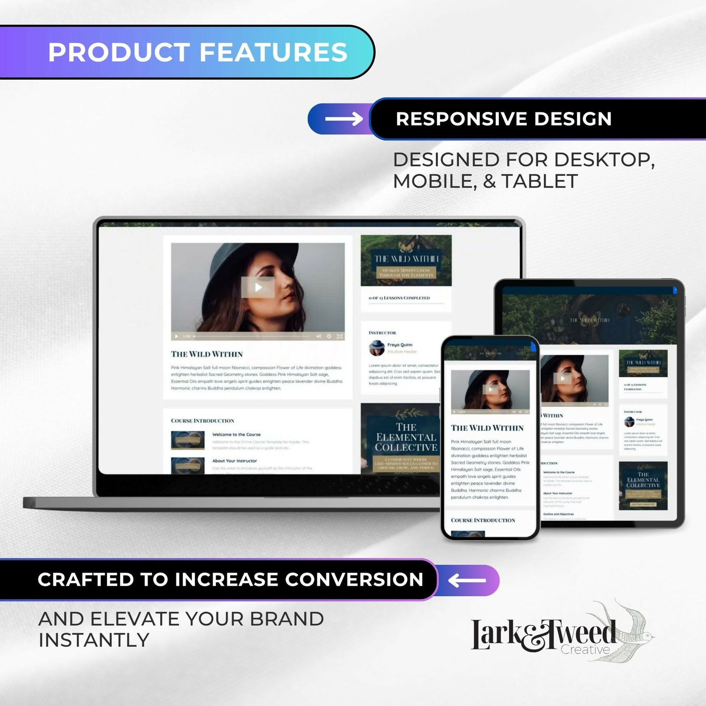 Freya Garden - 2 Product Themes + 1 Coaching Theme