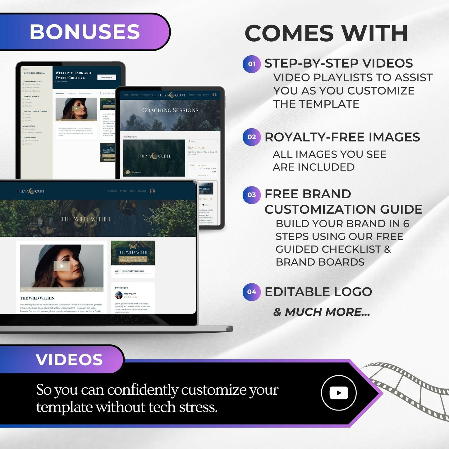 Freya Garden - 2 Product Themes + 1 Coaching Theme