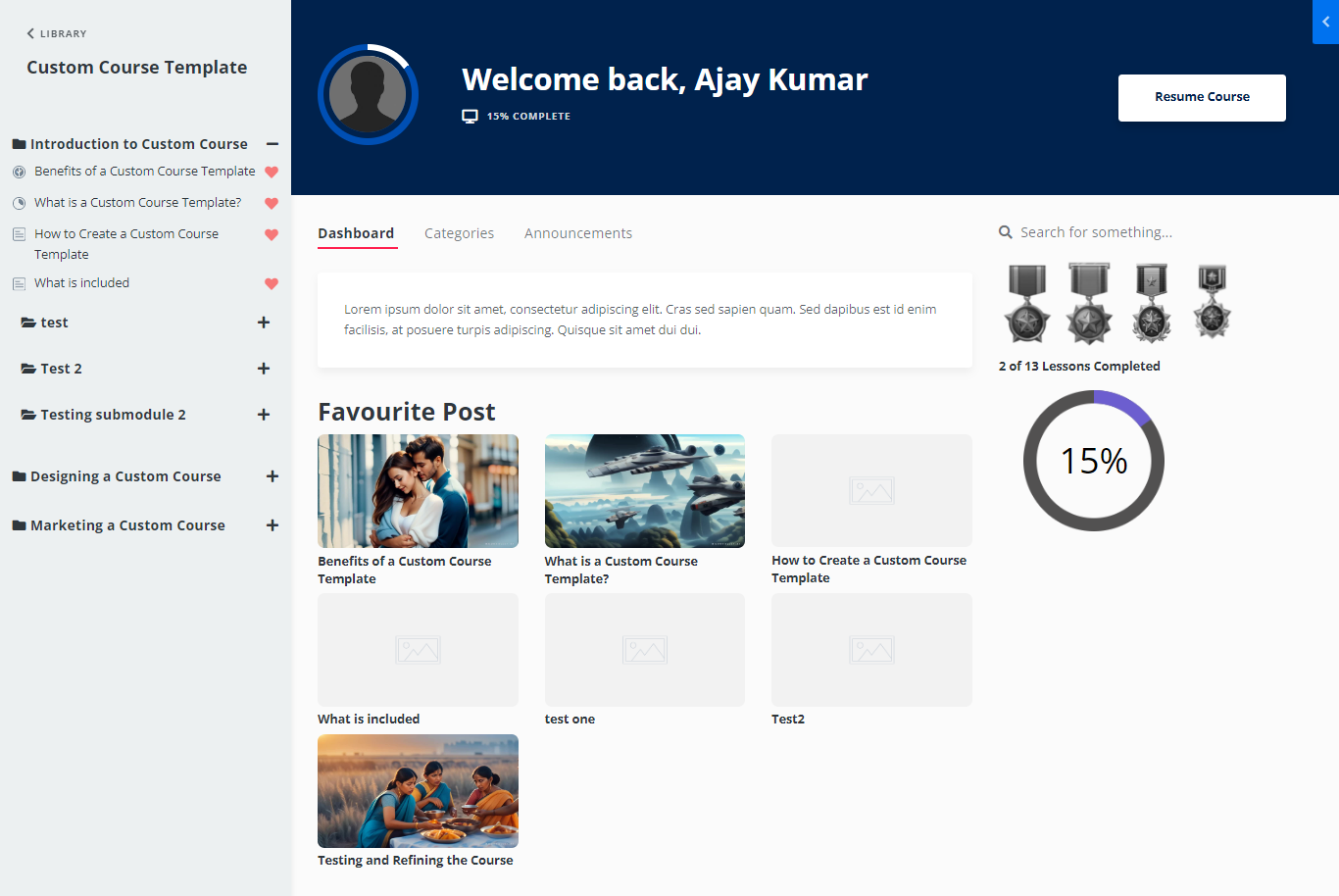 Momentum Achievement Theme: Premium Kajabi Course Theme