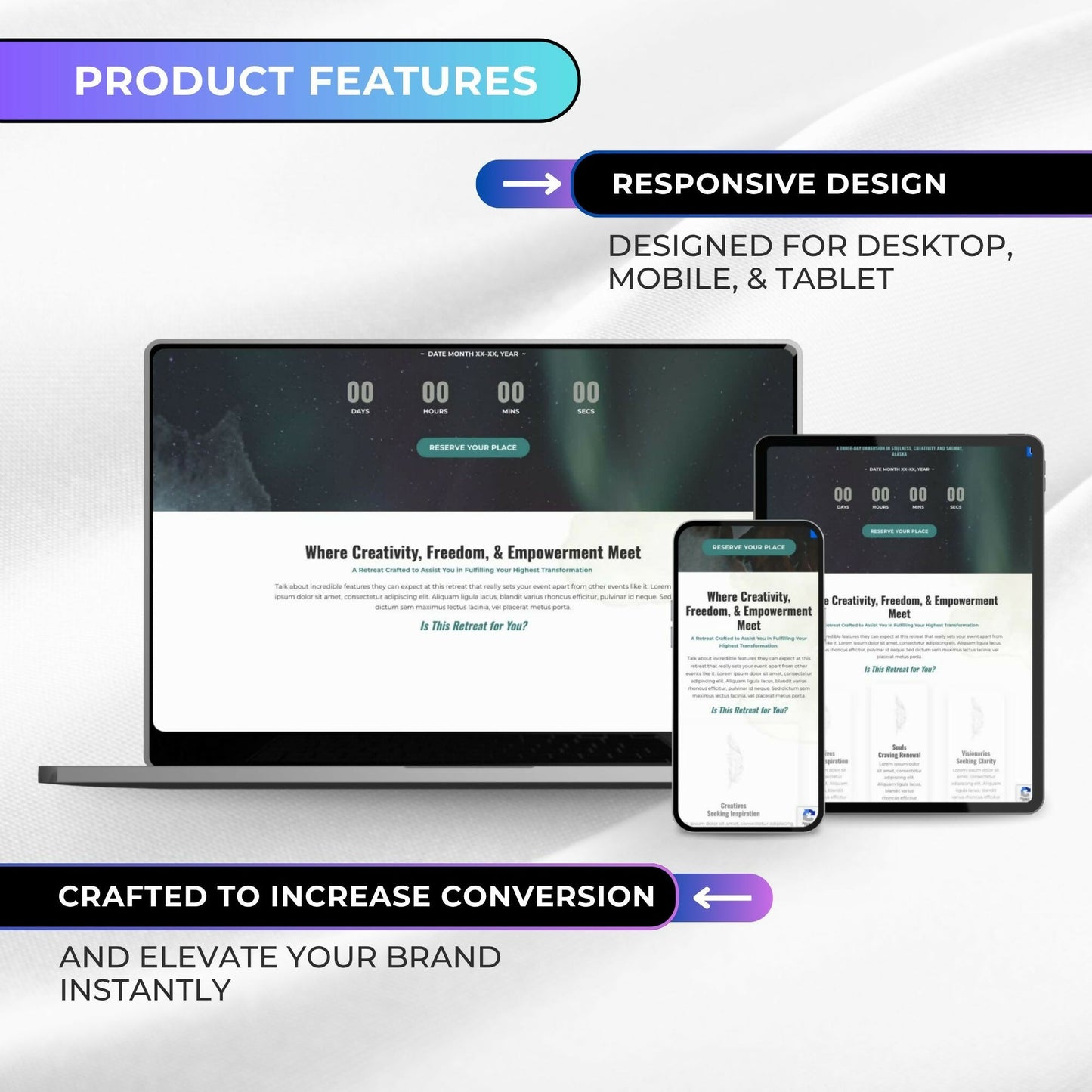Stella STUDIO - Event/Retreat Sales Funnel
