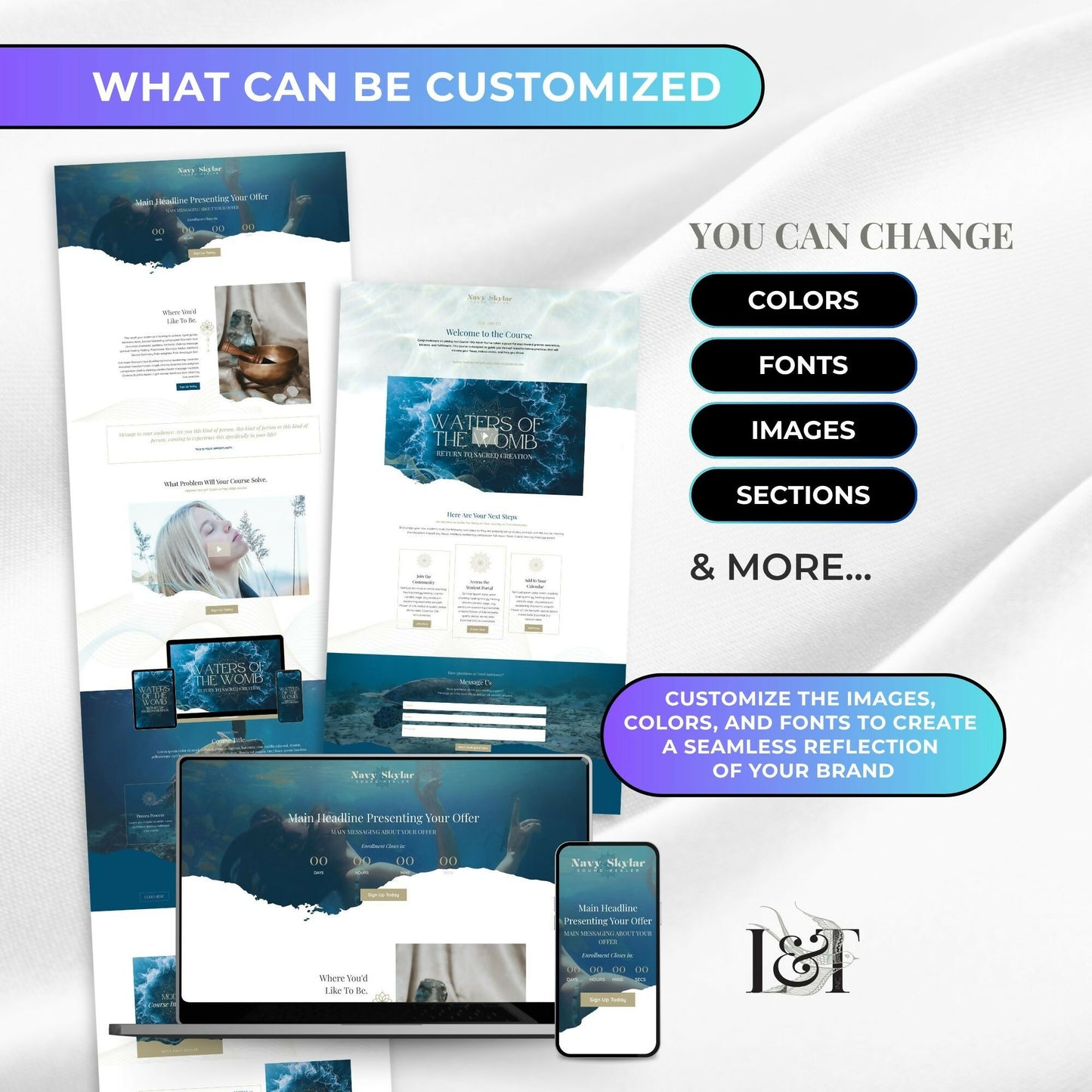 Navy Water-Portal - Sales & Welcome Pages