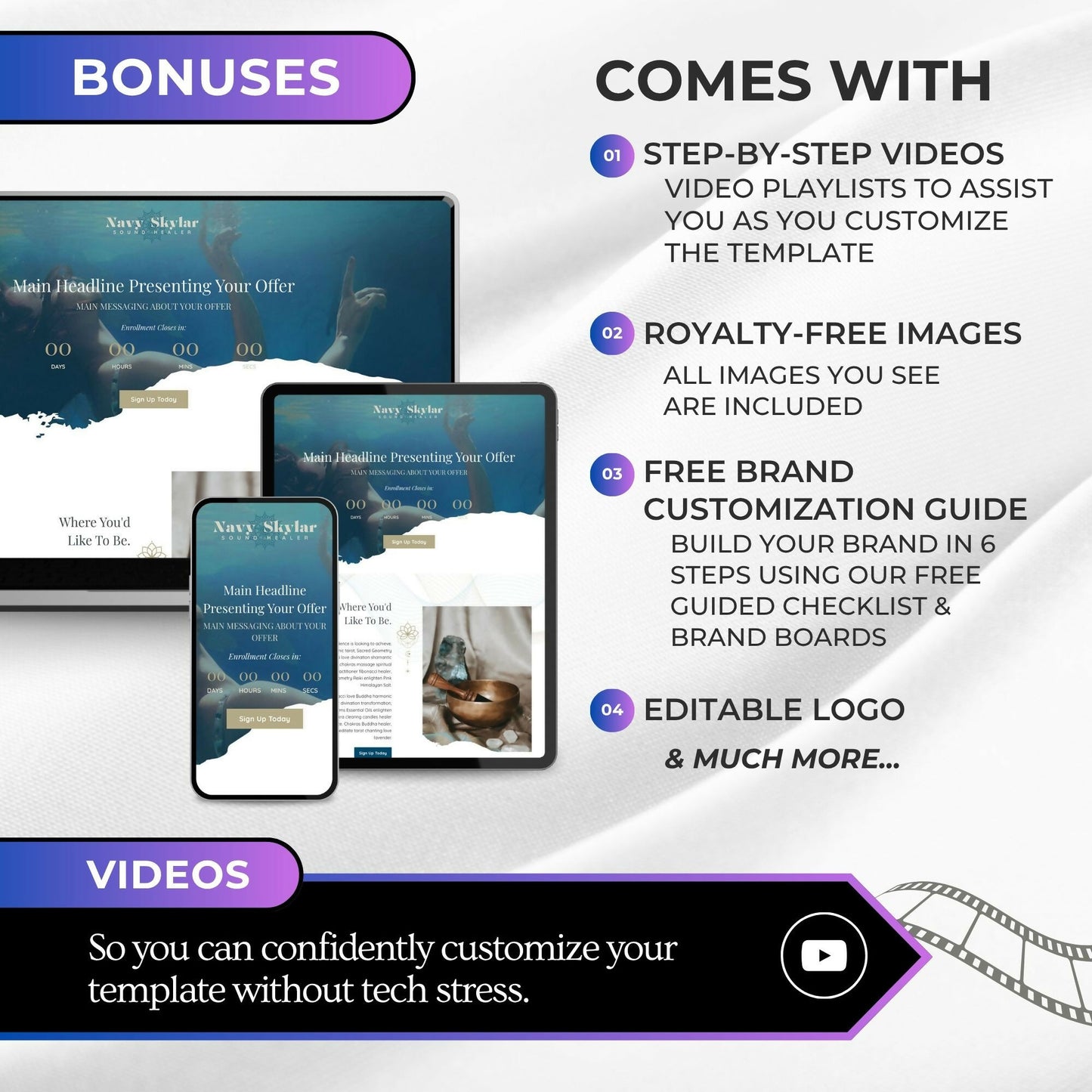 Navy Water-Portal - Sales & Welcome Pages