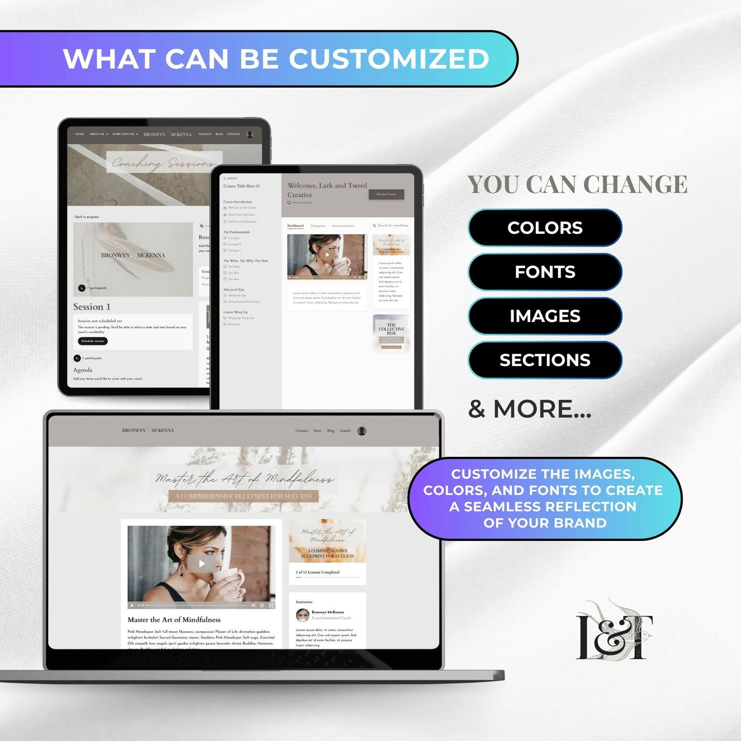 Bronwyn BOHO - 2 Product Themes + 1 Coaching Theme