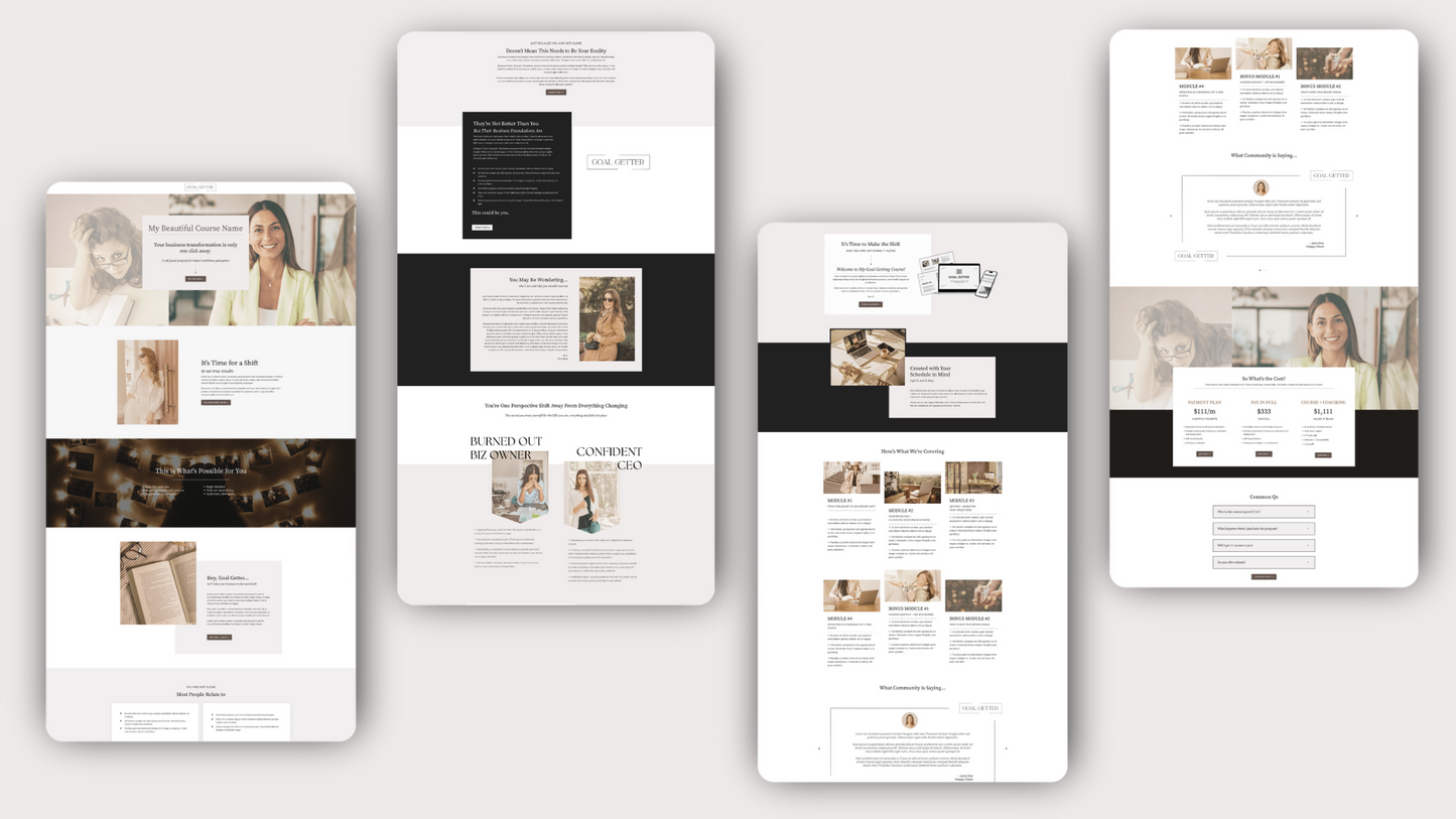 Goal Getter Sales Page Template