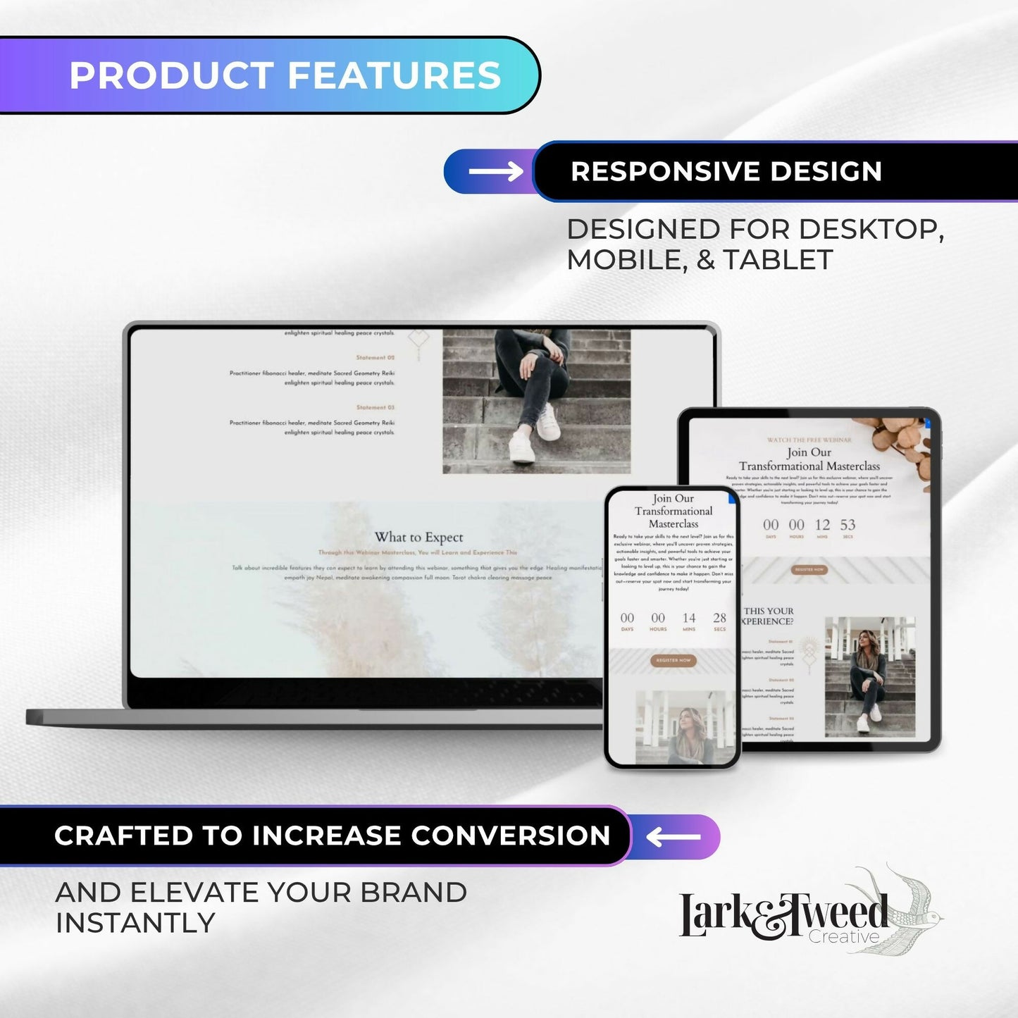 Bronwyn BOHO Webinar Funnel 4 Pages