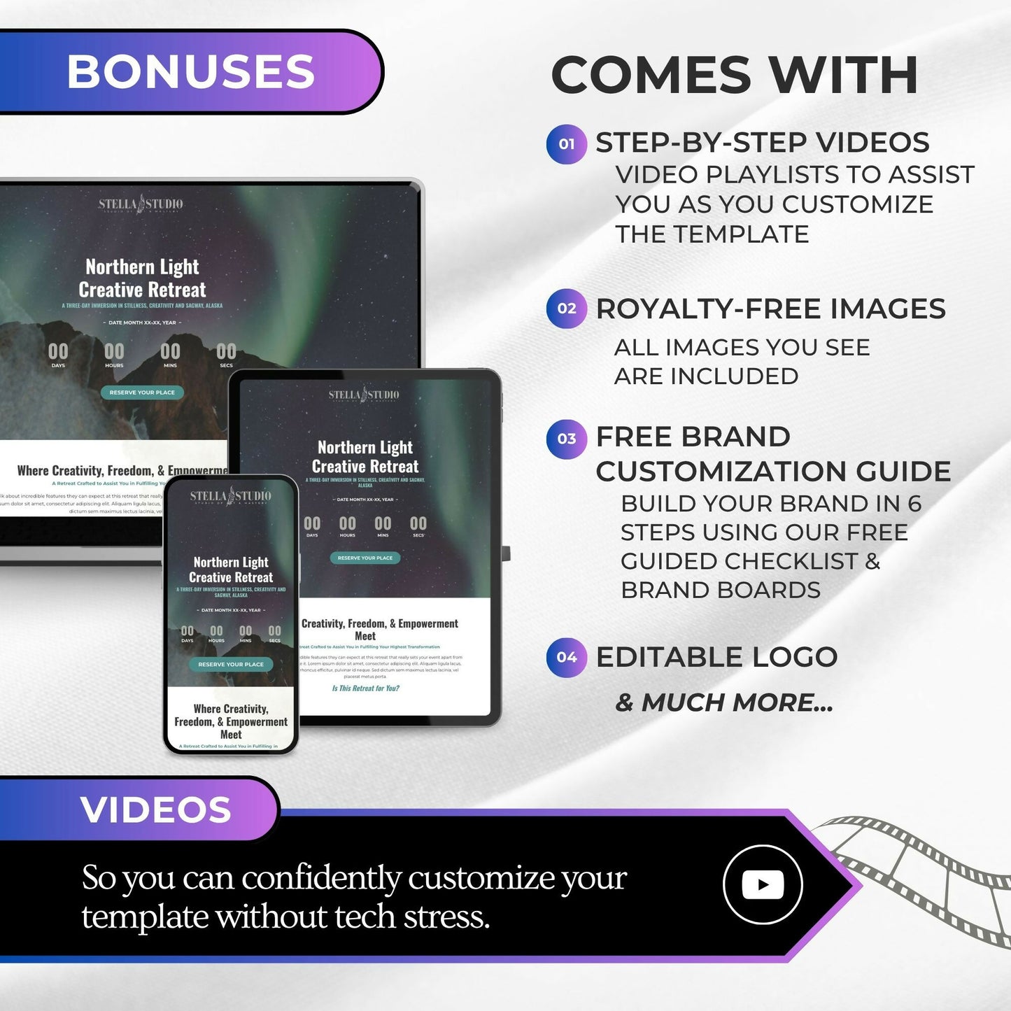 Stella STUDIO - Event/Retreat Sales Funnel