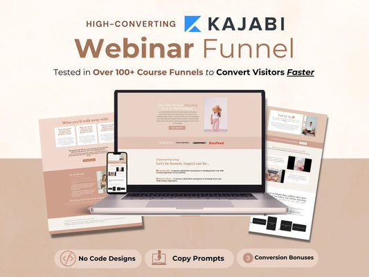 The Essential Webinar Page Template Bundle - PINK