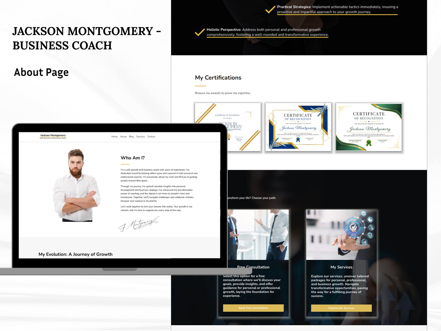 Jackson Montgomery Website (18 pages)