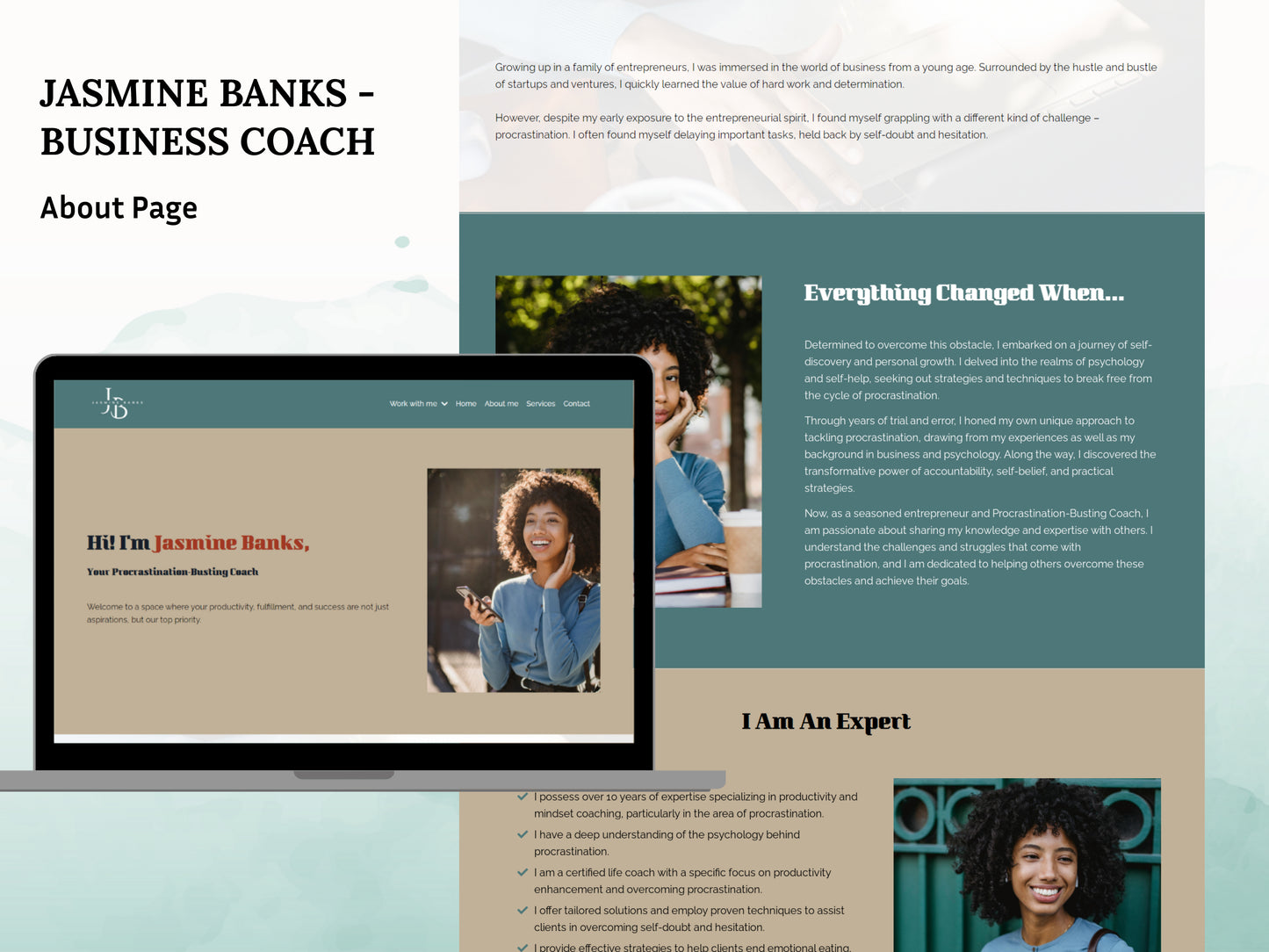 Jasmine Banks Website (23 pages)