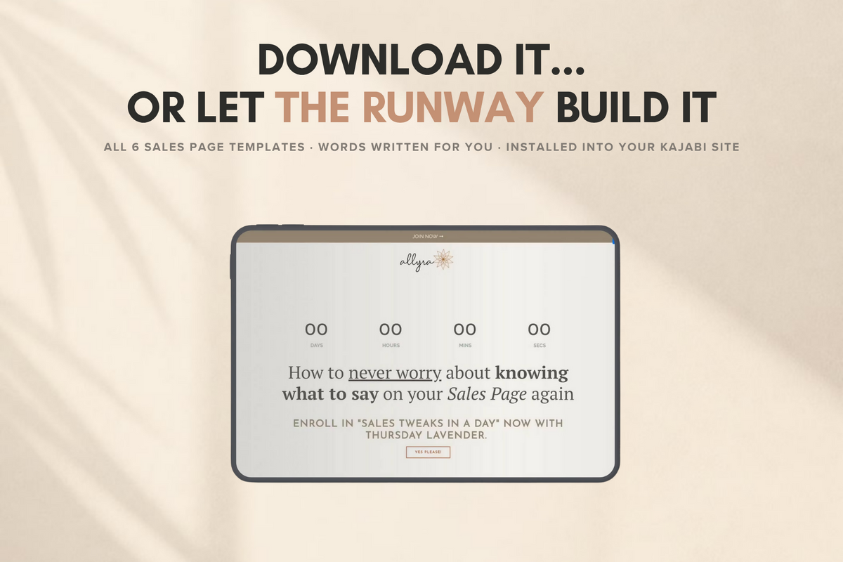 Allyra Sales Page Kit