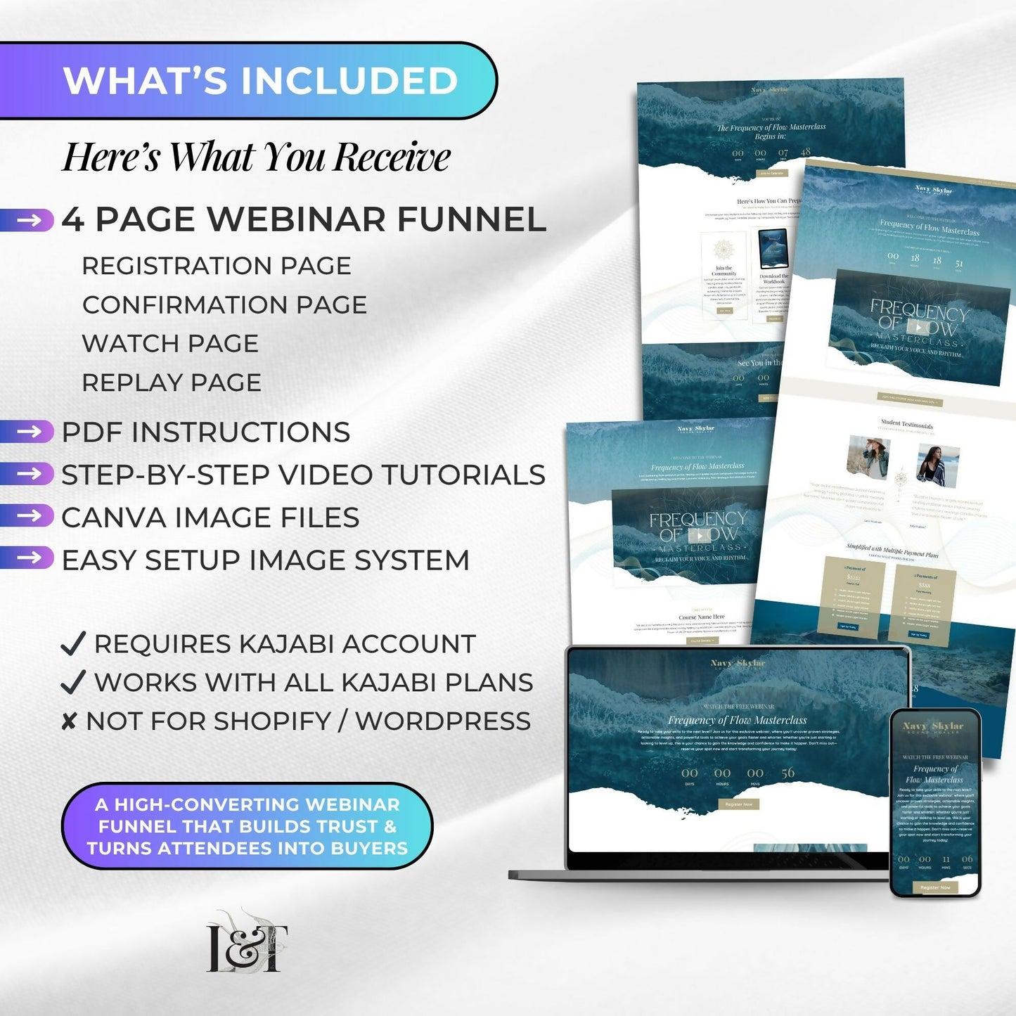 Navy Water-Portal - Webinar Funnel 4 Pages