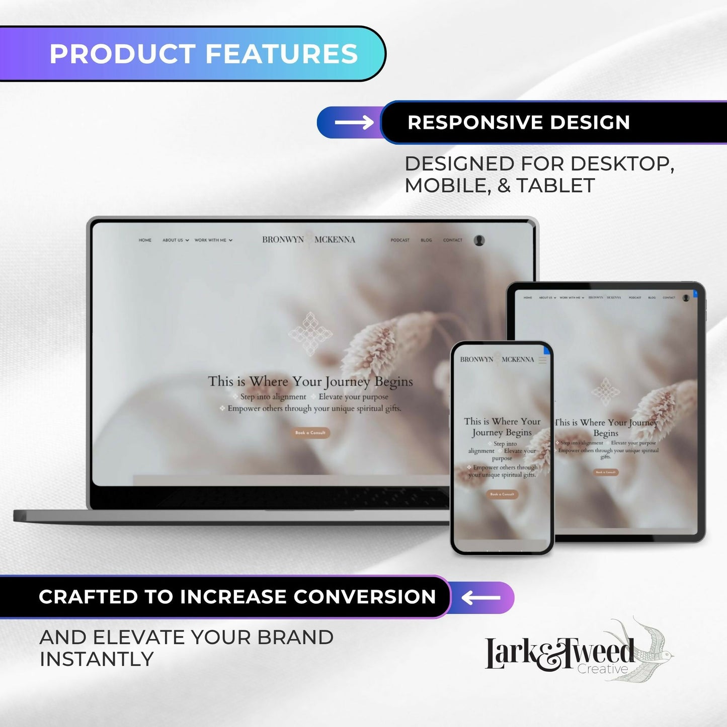 Bronwyn BOHO - 20+ Page Website Theme
