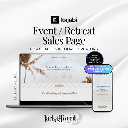 Bronwyn BOHO - Event/Retreat Sales Funnel