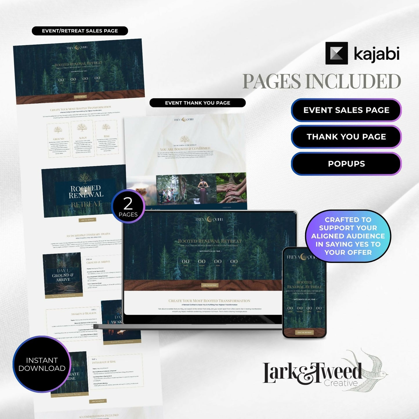 Freya Garden - Event/Retreat Sales Funnel